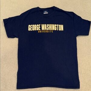 George Washington University college t-shirt, navy blue